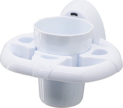 DİŞ FIRÇALIK BEYAZ PLASTİK YAPIŞKANLI - DUVARA MONTE (Timya/Go1395) 198304