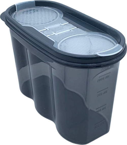 2 Kapaklı Ölçekli Erzak Saklama Kabı - 1,2 Litre - SA930 (Timya/Go1395) 199485