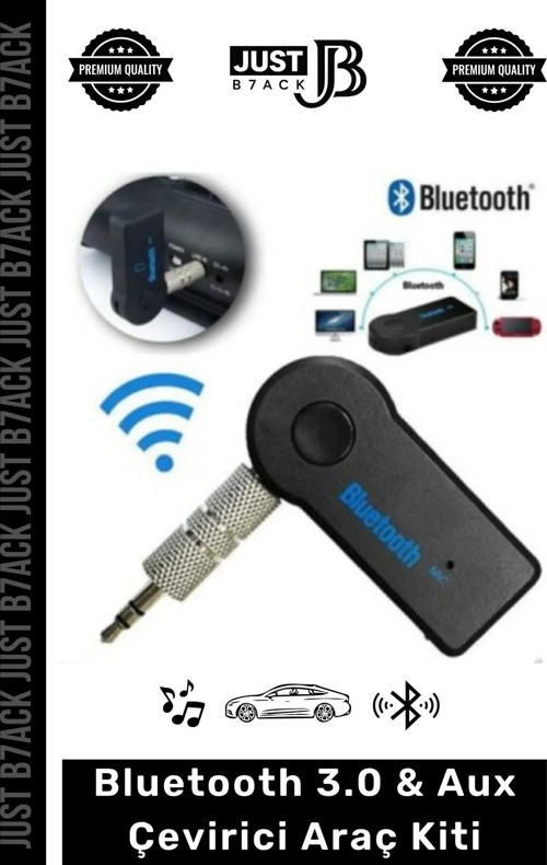 #BluetoothAux 4 Saat Bataryalı Uyku Mod Usb Şarjlı Bluetooth 3.0 Aux Müzik Alıcısı Telefon Araç Kiti
