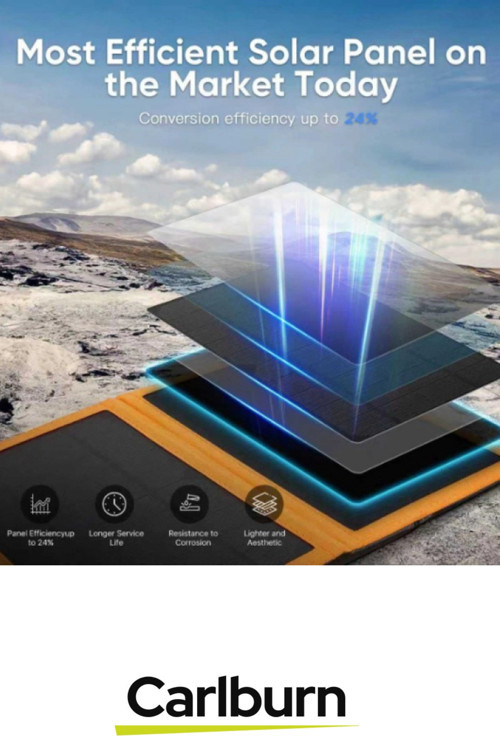 Carlburn Premium Type-C USB Portlu Led Işık Göstergeli Solar Güneş Enerjili Powerbank 10000 mAh 5