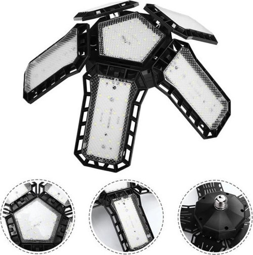 Ledx Ayarlanabilir Açılı 5 Kanatlı 148 Smd Ledli Galaxy Projektör Işığı 60W 6600 Lumen E27 32Cm Çap