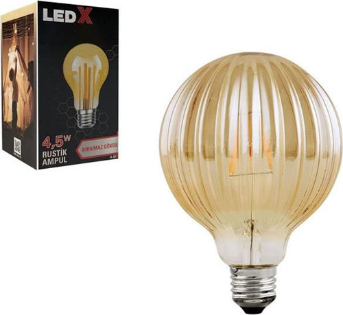 Ledx As-60 Kırılmaz Gövde 4,5 Watt Rustik Star Ampul