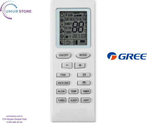 Gree GPC12AL-K3NNA1 A Klima Kumandası