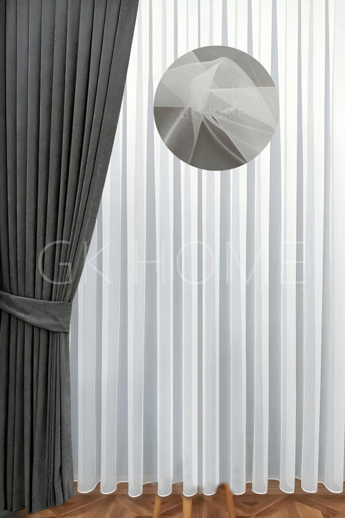 Hayalet Tül,İpek Zemin,Düz Tül,Hayal Tül,Kırışmayan Tül,Sık Pile Tül Perde 1/3