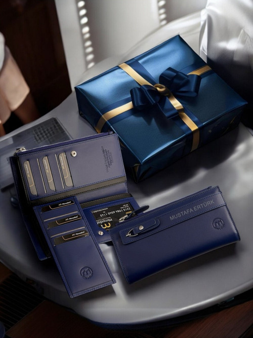 1.Sınıf Işçilik Lüks Hakiki Deri Fermuarlı Cüzdan El Cüzdanı Uzun Deri Kartlık Lüks Erkek Cüzdan