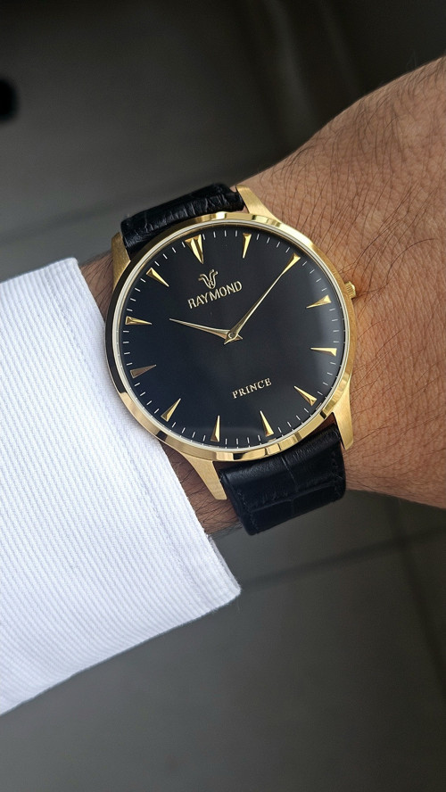 Rym-631494 Quartz Klasik Erkek Kol Saati- Slım Kasa - Yenı Sezon Gold-Siyah-Gold