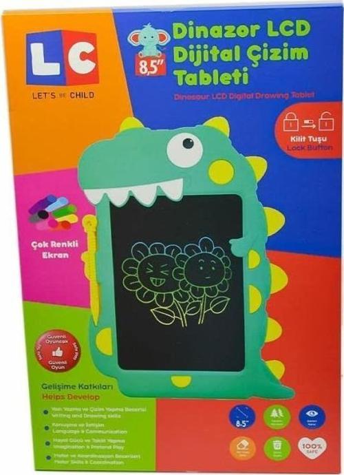 Let's Be Child Lc Digital Dinazor Çizim Tableti 8,5 İnç 30960 Çocuklar İçin Çizim Tableti