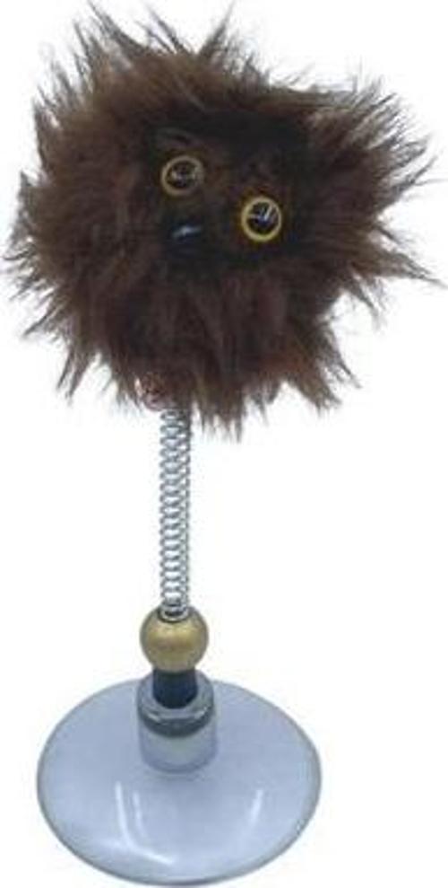 Zıp Zıp Tüylü Yaylı Serbest Hareket Eden Rengarenk Sevimli Evcil Hayvan Oyuncağı