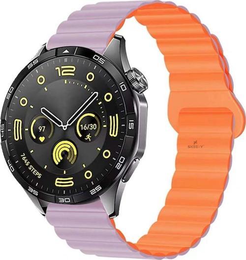 Samsung Gear S3 Frontier R760 – S3 Classic R770 22Mm Uyumlu Harmony Duo Magnetik Silikon Kordon