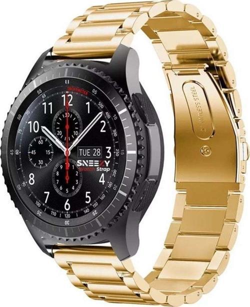 Samsung Gear S3 Frontier R760 - S3 Classic R770 22Mm Uyumlu Ironweft Döküm Çelik Metal Kordon