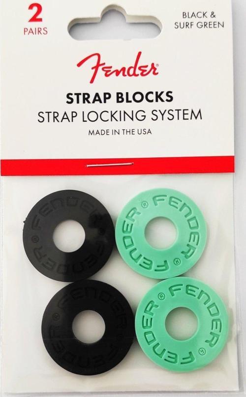 Strap Locks - Gitar Askısı Kiliti Black and Surf Green