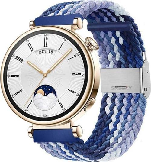 Huawei Watch Gt 4 41Mm İle Uyumlu 18Mm Metal Klips Solo Fiberlink Örgü Kordon