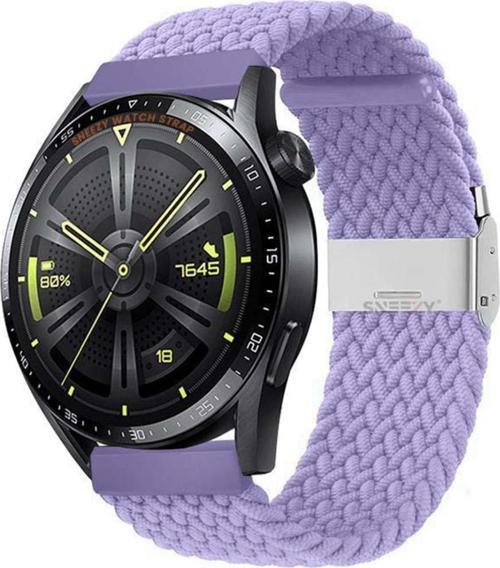 Huawei Watch Gt Runner-Sport 46Mm- Gt2 E 22Mm Uyumlu Metal Klips Solo Fiberlink Örgü Kordon