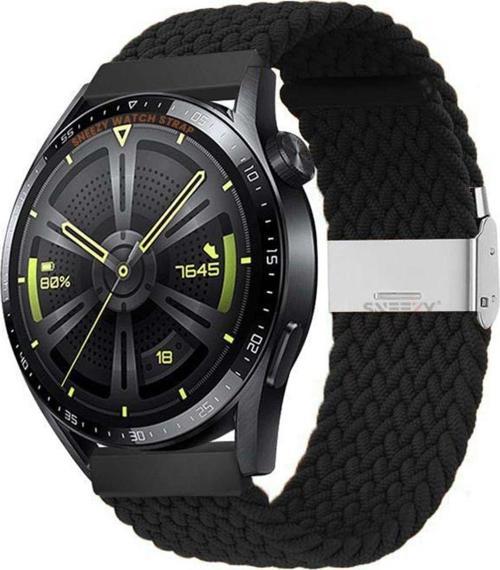 Huawei Watch Gt Runner-Sport 46Mm- Gt2 E 22Mm Uyumlu Metal Klips Solo Fiberlink Örgü Kordon