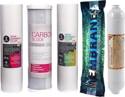 Su Arıtma Cihazı Filtresi 5'li Filtre Seti 75 Gpd Membran