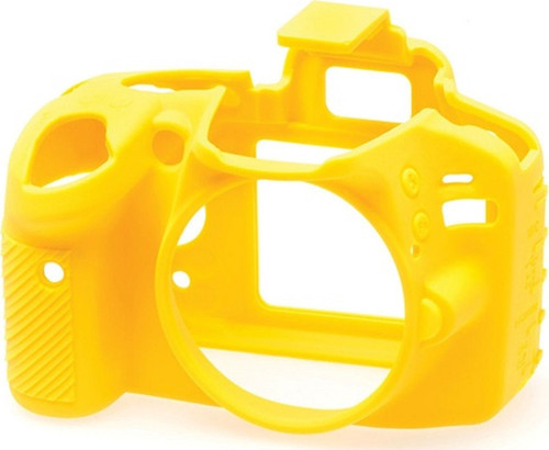 Easycover Nikon D3200 Uyumlu Silikon Kılıf Sarı
