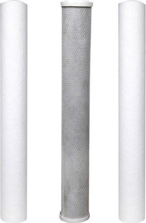 Angel Store Su Arıtma 20'' Filtre Seti 5 Mikron + Blok Karbon + 1 Mikron