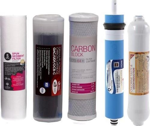 Su Arıtma Cihazı Filtresi 5'li Filtre Seti Çift Karbonlu Endkapsız Sediment Filtre