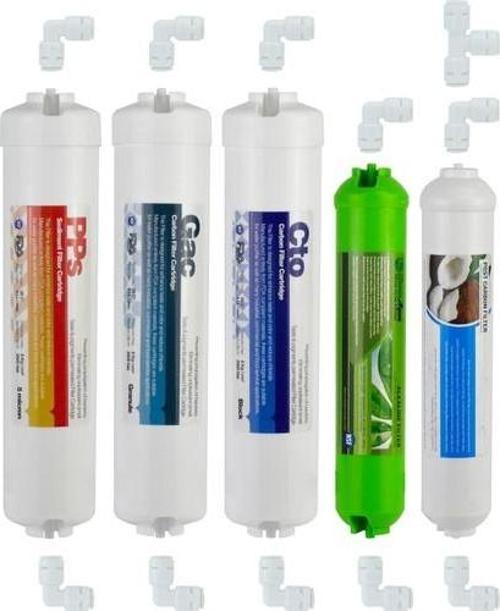 Su Arıtma Cihazı Filtresi 5'li Set Paket Aşama Membransız