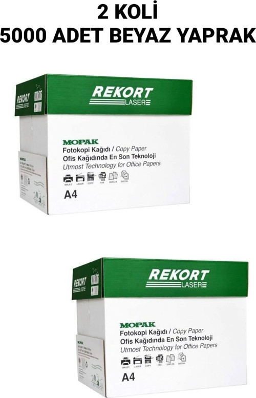 Rekort A4 Fotokkoki Kağıdı 5.000 Adet Beyaz Yaprak