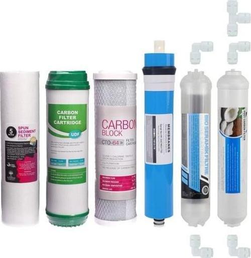 Su Arıtma Cihazı Filtresi 6'lı Filtre Seti Paket 6 Aşama Membran