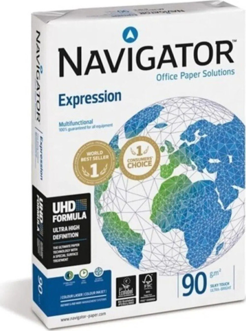 Navigator A4 Fotokopi Kağıdı 90 gram 500 X 5'li (1 KOLİ) 2500 Yaprak