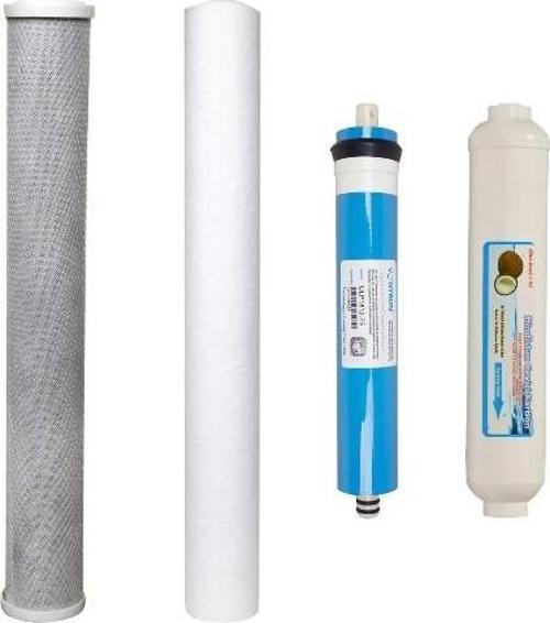 Su Arıtma 20 inç B. Aktif Karbon, 1Micron Tortu V Membran +Filtre