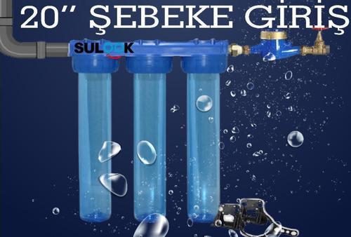20 Inç Bina-Daire-Şebeke Girişi Su Arıtma Filtre Kabı