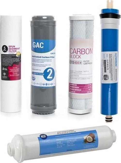 Açık Kasa Su Arıtma Cihazlarına Uyumlu 5'li Filtre Seti Vontron Membranlı