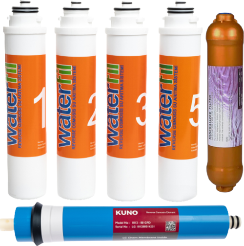 Waterlife Su Arıtma Cihazı Uyumlu Tak-Çevir 6'lı Filtre Seti, Lg Membranlı