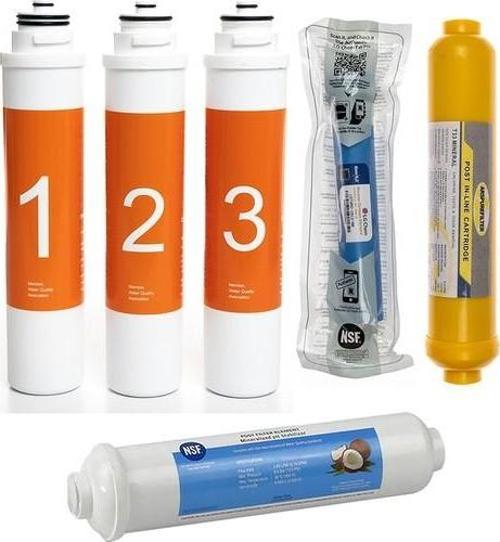 Waterlife Su Arıtma Cihazı Uyumlu Tak-Çevir 6'lı Filtre Seti, Lg Membranlı
