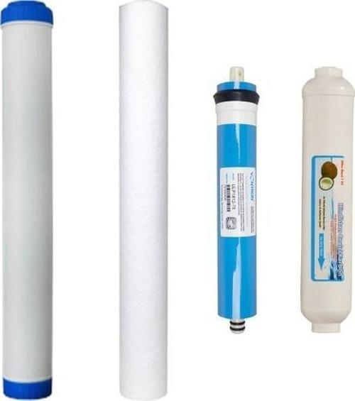 WaterGold Su Arıtma 20 inç G. Aktif Karbon, 1Micron Tortu V Membran +Filtre