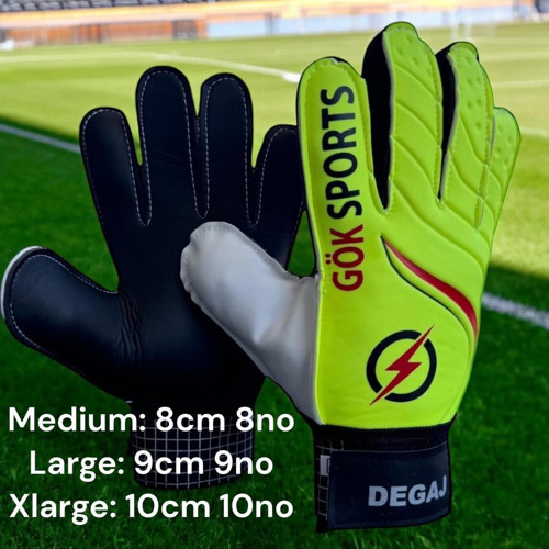 DEGAJ Yetişkin Big Kapıcı Kaleci Eldiveni Goalkeeper Gloves Bilek Bandajlı Kaleci Eldiveni