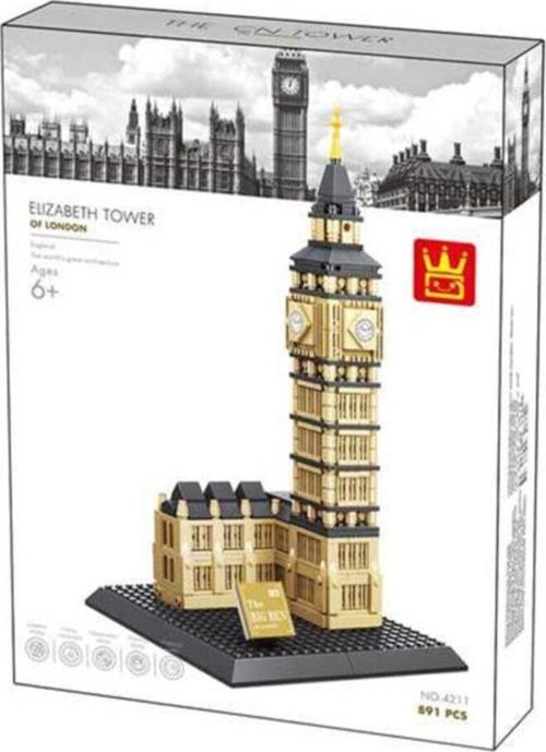 Oyuncak Elizabeth Tower - England Saat Kulesi 891 Parça Lego 4211