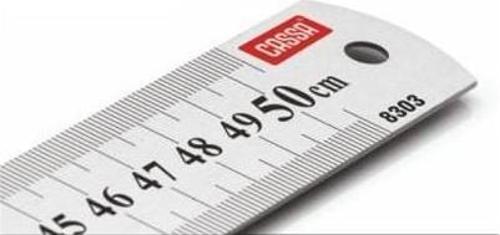 Çelik Cetvel 50 Cm Gri 8303