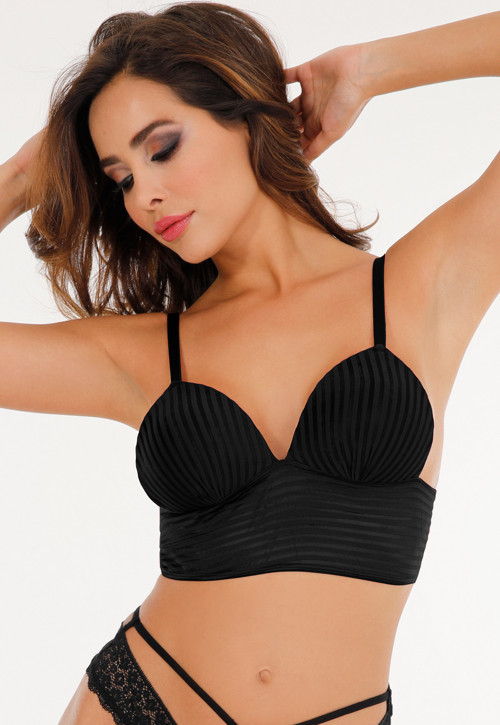 Kadın Ayarlanabilir Askılı Bralet Büstiyer - Bra2023 SİYAH