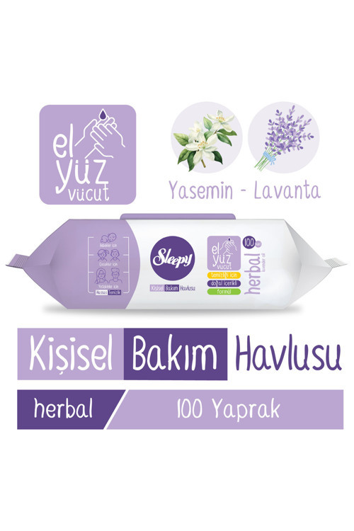 Herbal Kişisel Bakım Havlusu 100 Yaprak