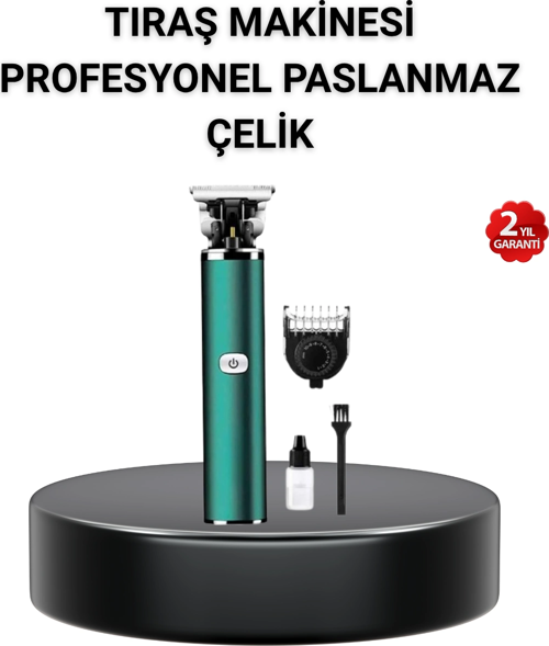 180 Dakika Kullanım Süreli Şarjlı Tıraş Makinesi – Hızlı Şarj, USB Girişli, Yüksek Kapasiteli
