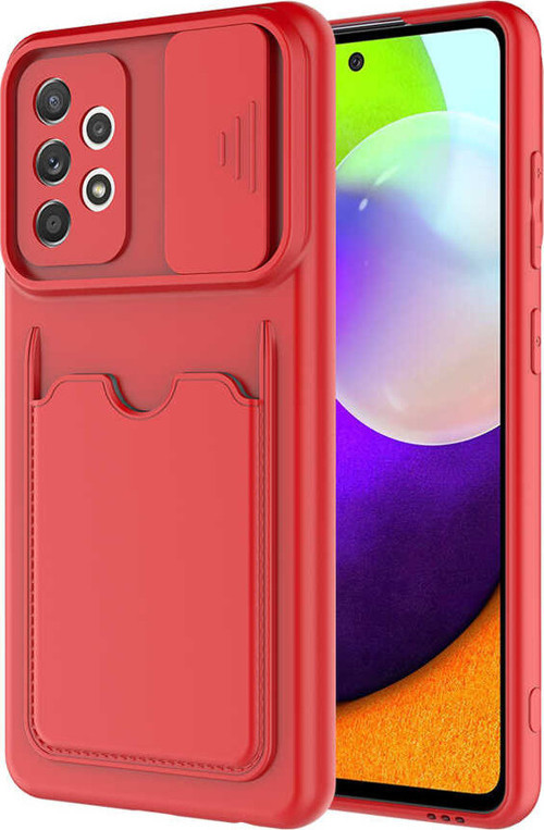 Galaxy A52 Kılıf MSRA Kartix Kapak - Kırmızı