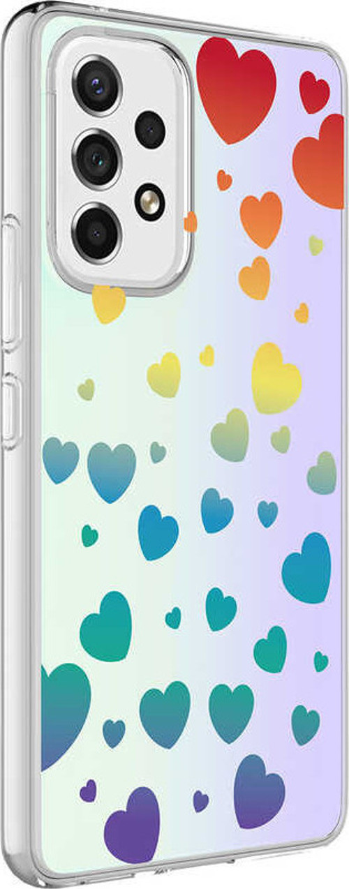 Galaxy A13 4G Kılıf MSRA M-Blue Desenli Kapak - Heart No3
