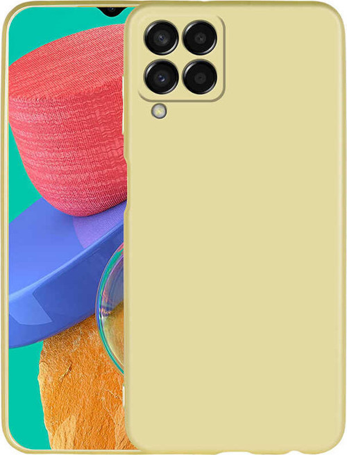 Galaxy M33 Kılıf MSRA Premier Silikon Kapak - Gold