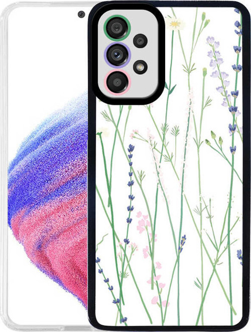 Galaxy A33 5G Kılıf MSRA M-Fit Desenli Kapak - Flower No4