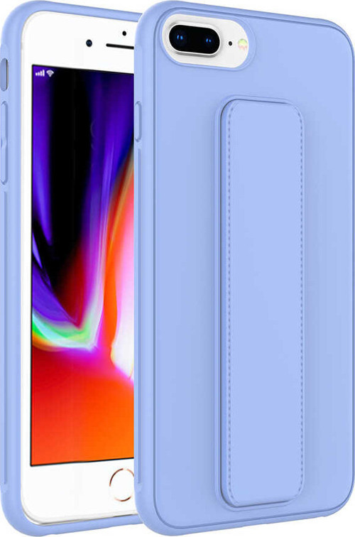iPhone 7 Plus Kılıf MSRA Qstand Kapak - Lila