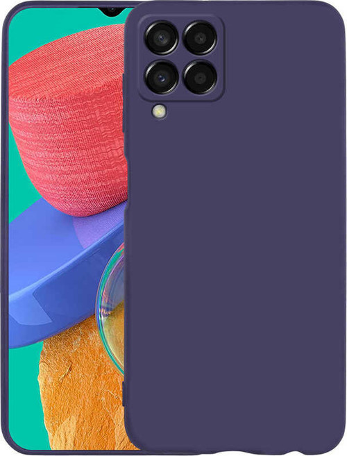 Galaxy M33 Kılıf MSRA Premier Silikon Kapak - Lacivert