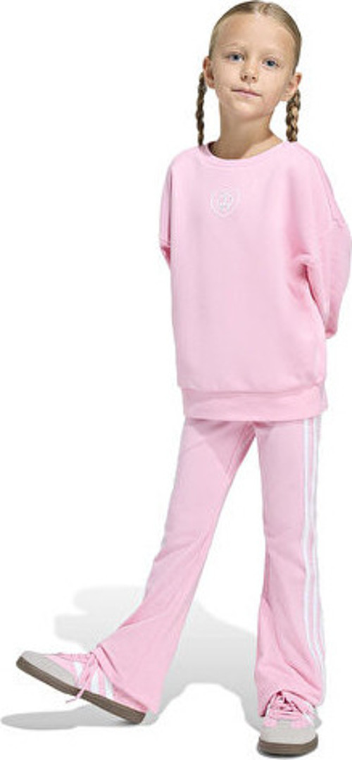 Crew Set Çocuk Günlük Eşofman Takımı KE0485 Pembe