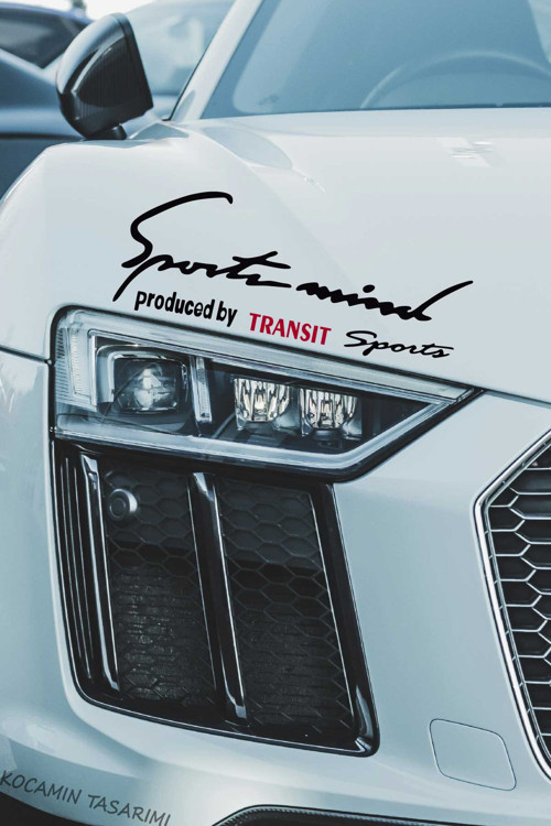 Ford Transit Sport Mind Far Üstü Şerit Sticker Siyah Zemin Kırmızı Yazılı Oto Aksesuar Transit Yazılı