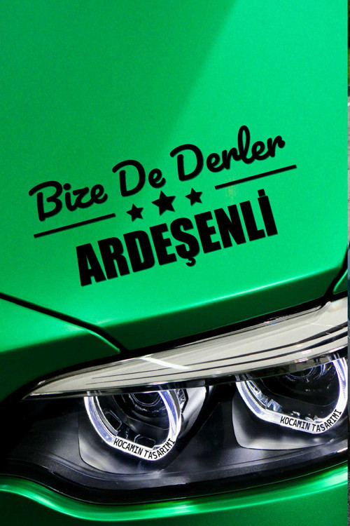 Rize Ardeşen Özel Araç Çıkartma Rize Bize De Derler Ardeşenli40x15 cm Araç Stickerı