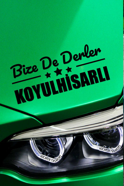 Sivas Koyulhisar Dekoratif Araç Yazısı Sivas Bize De Derler Koyulhisarlı 40x15 cm Dekoratif Yazı