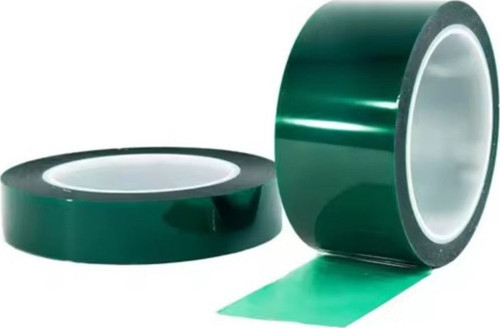 Isıya Dayanıklı Yeşil Polyester Bant Maskeleme Bandı 12mm X 66mt