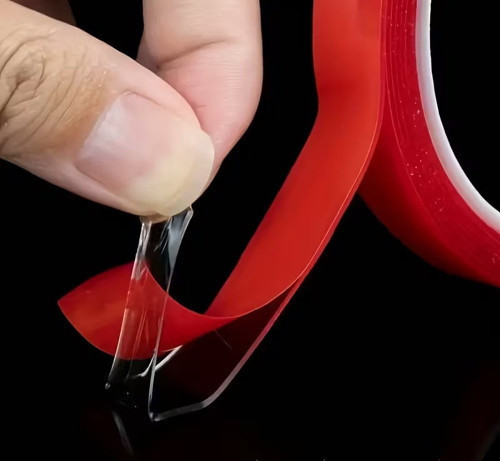 Silikon Çift Taraflı Montaj Bantı Şeffaf Tape 25mm X 5mt